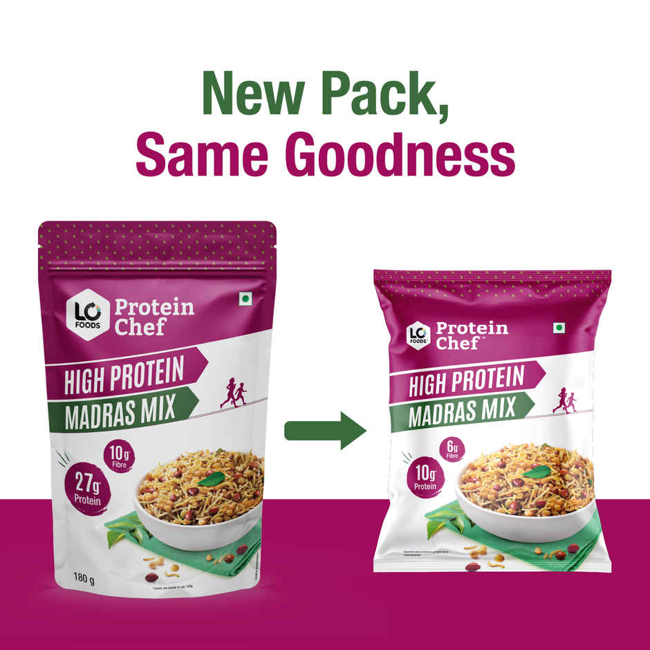 Protein Chef Madras Mixture Namkeen Healthy Snack (10g Protein)