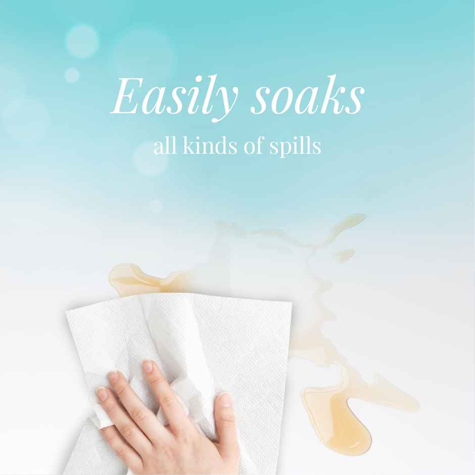 Origami 2 Ply Kitchen Tissue Paper Roll - 60 Pulls Per Roll Combo