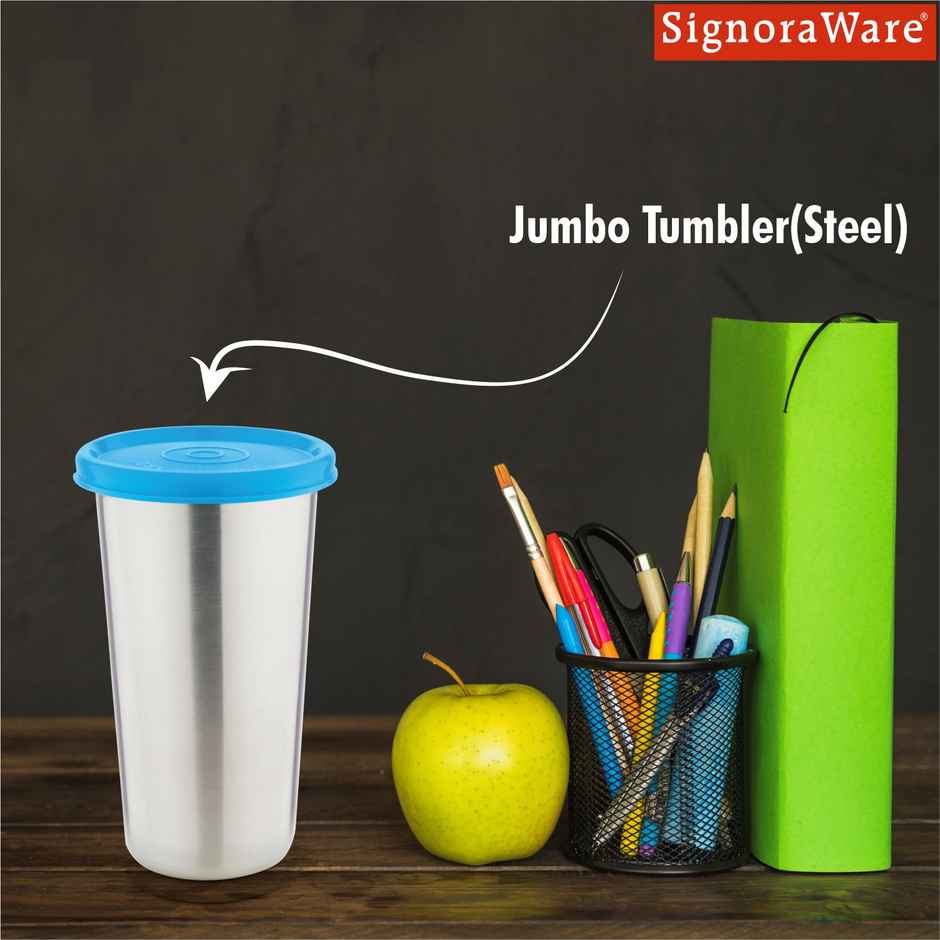 Jumbo Tumbler Steel 500ml Blue
