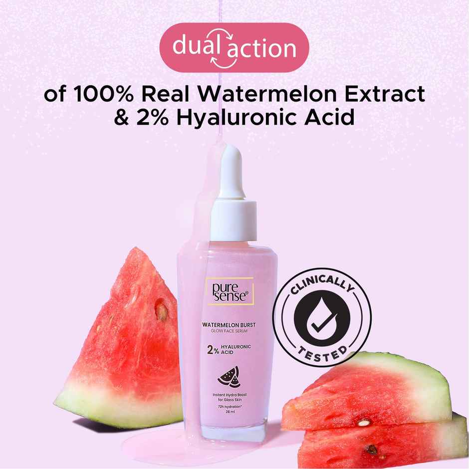 Puresense Watermelon Burst Glow With 10% Hyaluronic Acid Face Serum