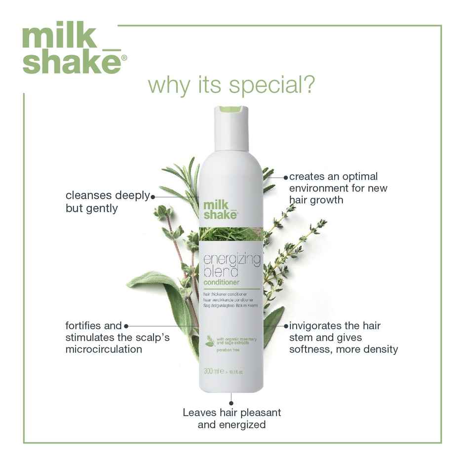 Milkshake Energizing Blend Conditioner For Hair Loss, Fine Hair With Organic Rosemary & Sage