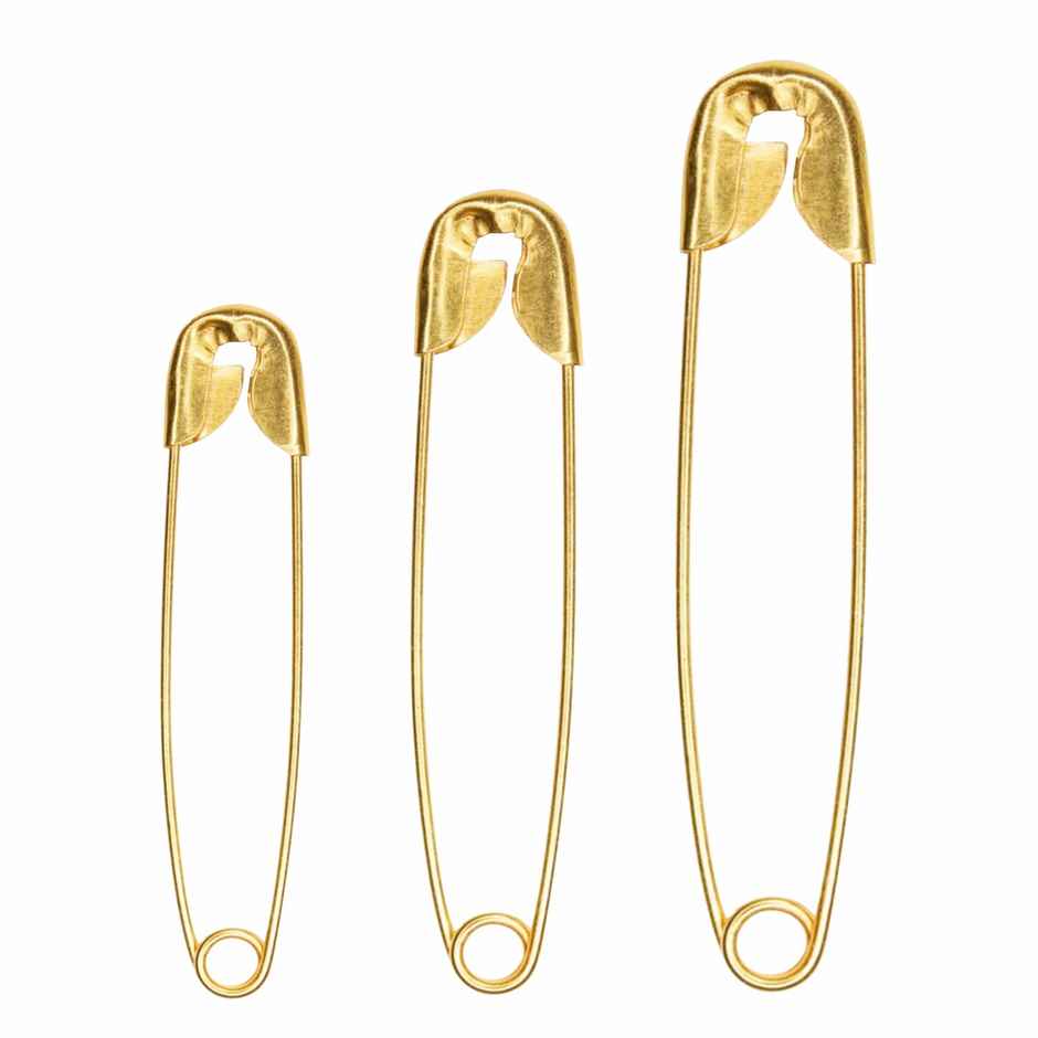 Gubb Golden Safety Pin Assorted Size