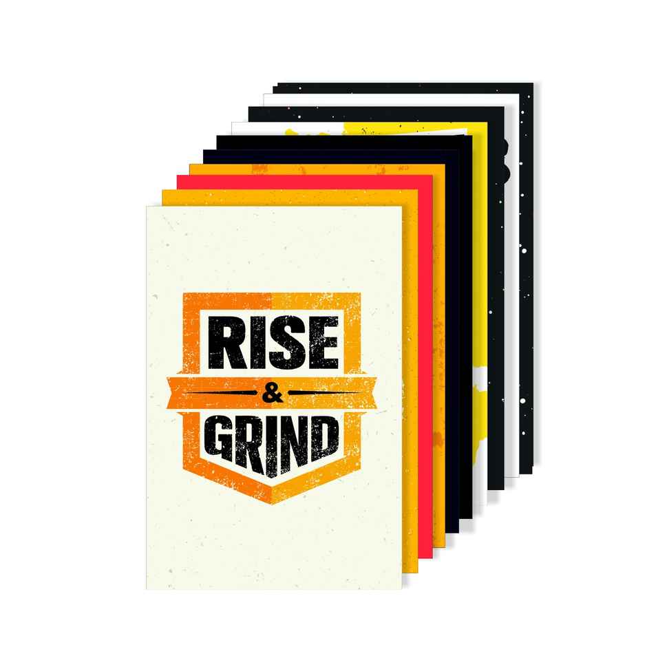 Paper Plane Design Motivational Gym/Fitness Workout Posters | Set of 10 | (12 Inch x 18 Inch) D18