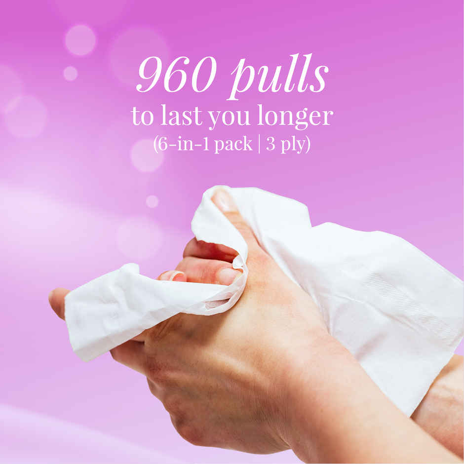 Origami 3Ply Soft Toilet Tissue Roll Super Absorbent with Anticlog Tech Pack of 6, 160 Pulls Each