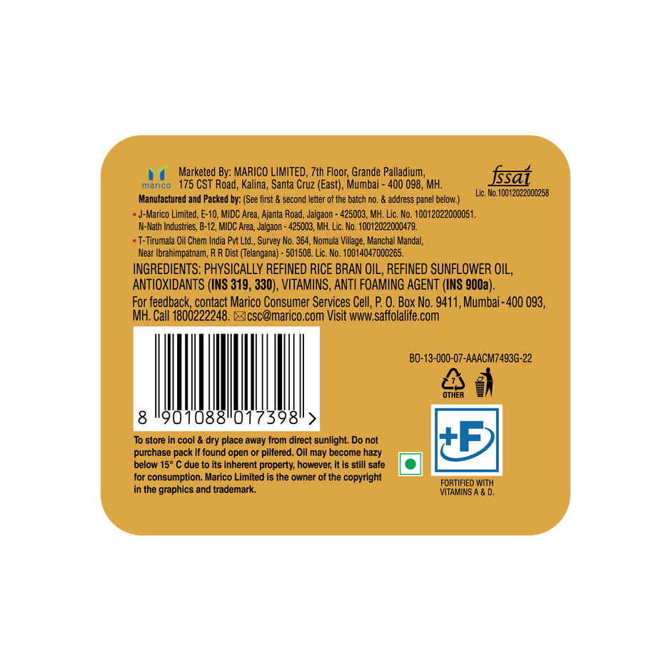 Saffola Gold Oil Power of 3