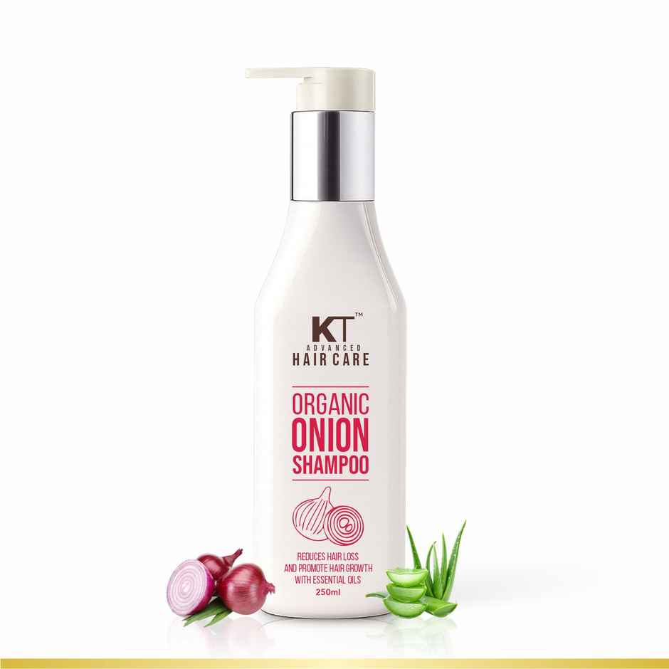 KT Professional Organic Onion Shampoo with Essential Oils & Aloe Vera