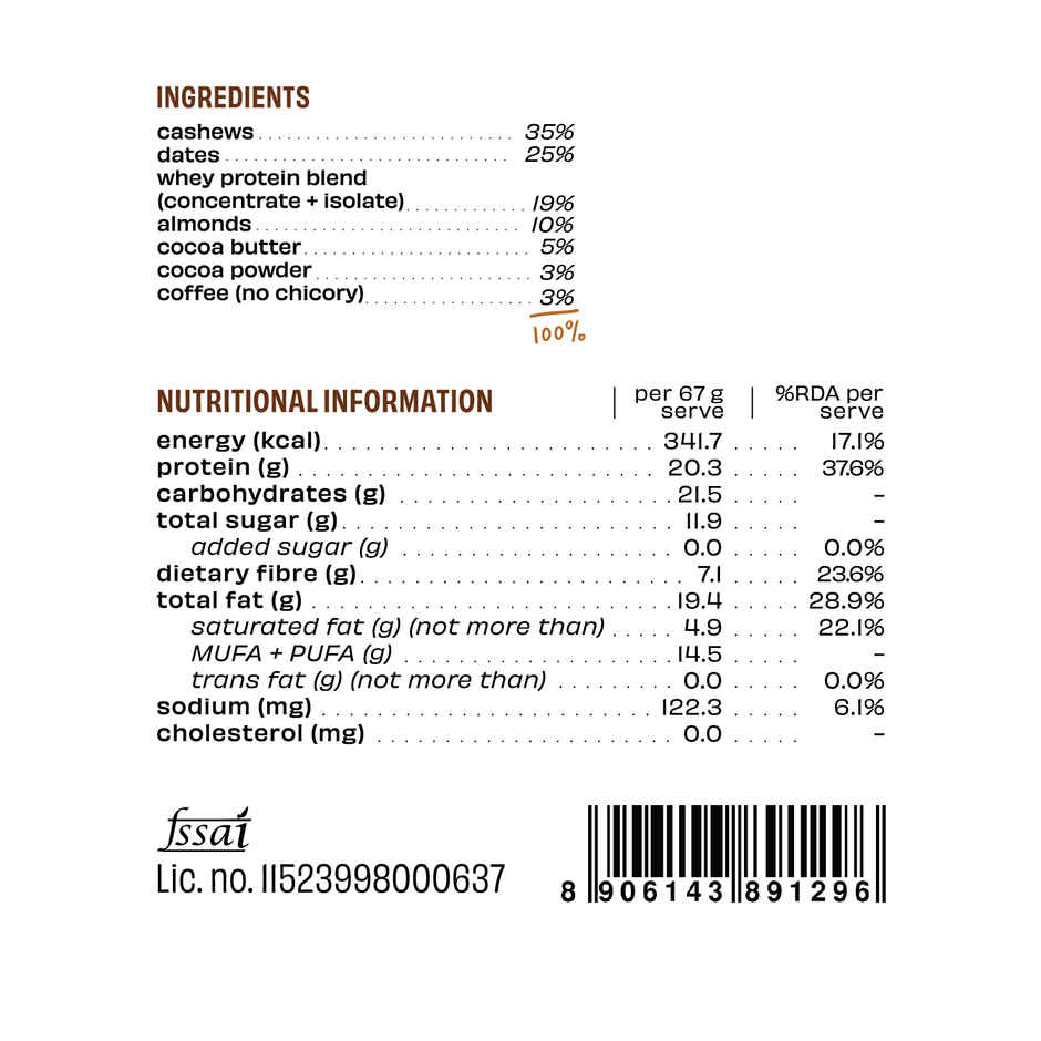 The Whole Truth 20g Protein Coffee Cocoa Protein Bar Combo