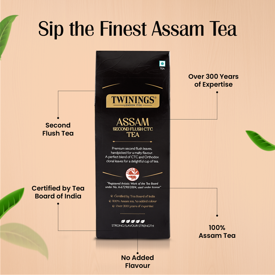 Twinings Assam Second Flush Ctc Tea | Authentic Assam Tea| Premium Black Tea | Strong Flavour