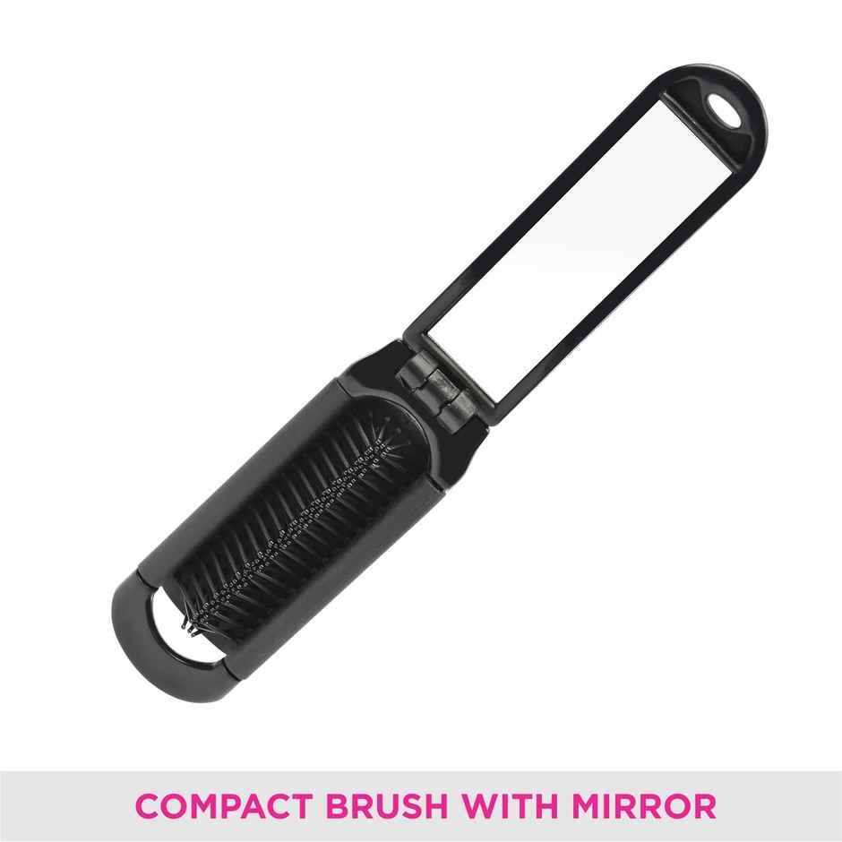 VEGA Folding Hair Brush with Mirror for Men and Women | R1-FM