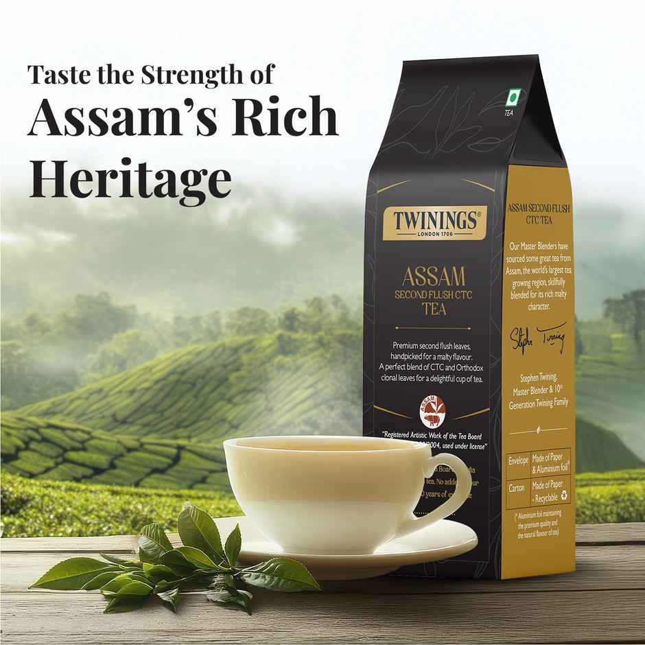 Twinings Assam Second Flush Ctc Tea | Authentic Assam Tea| Premium Black Tea | Strong Flavour