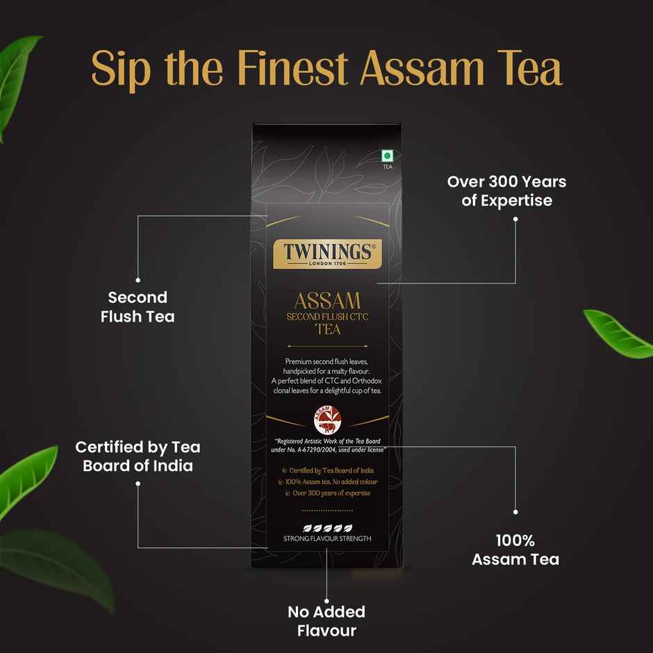 Twinings Assam Second Flush Ctc Tea | Authentic Assam Tea| Premium Black Tea | Strong Flavour