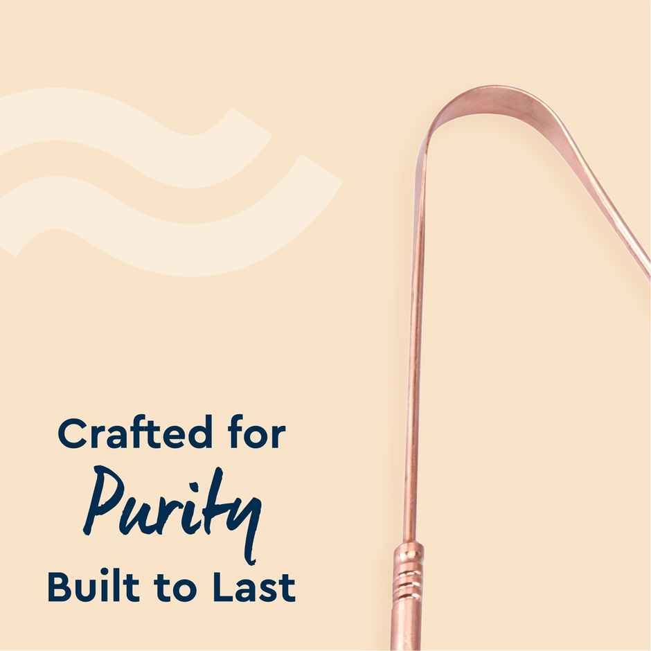 GUBB Copper Tongue Cleaner With Handle