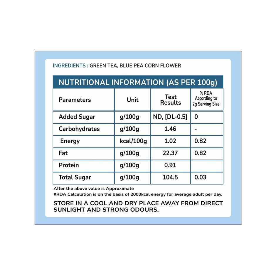 Pansari - Tvoy Delighting Butterfly Pea Green Tea
