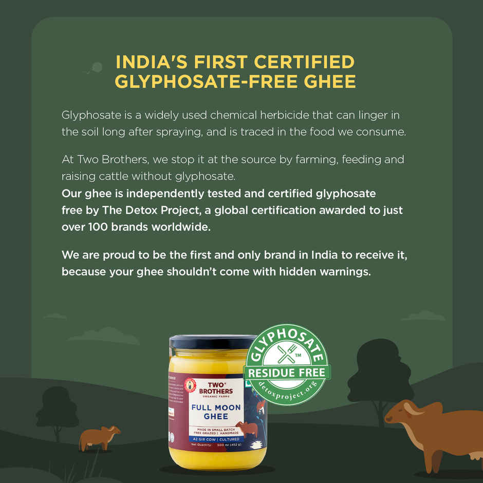 Two Brothers A2 Desi Gir Cow Full Moon Cultured Ghee