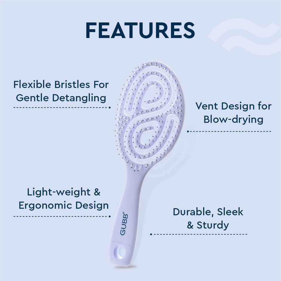 GUBB French Hues Oval Vent Hair Brush
