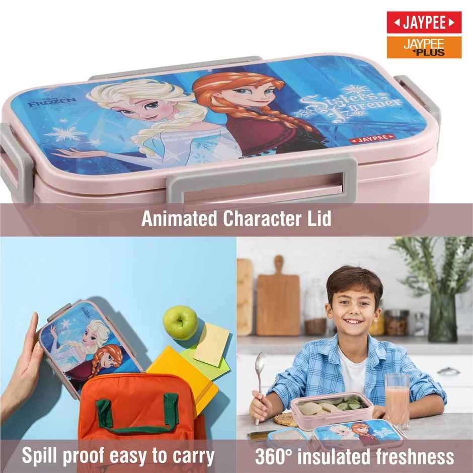 Jaypee Maxteel Sr Stainless Steel Insulated Lunch Box for Kids | Pink, (900+180ml)