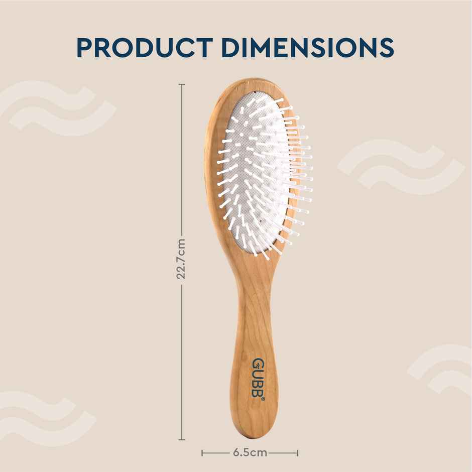 Gubb Oval Hair Brush | Wooden Hues