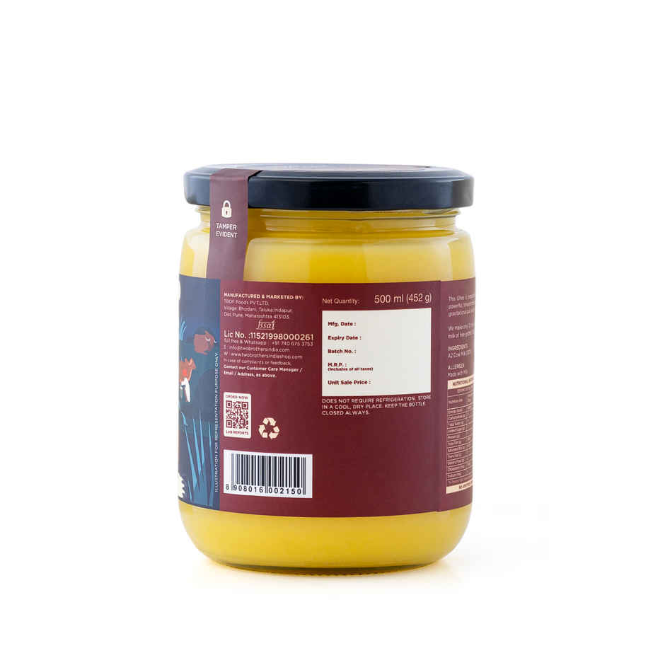 Two Brothers A2 Desi Gir Cow Full Moon Cultured Ghee