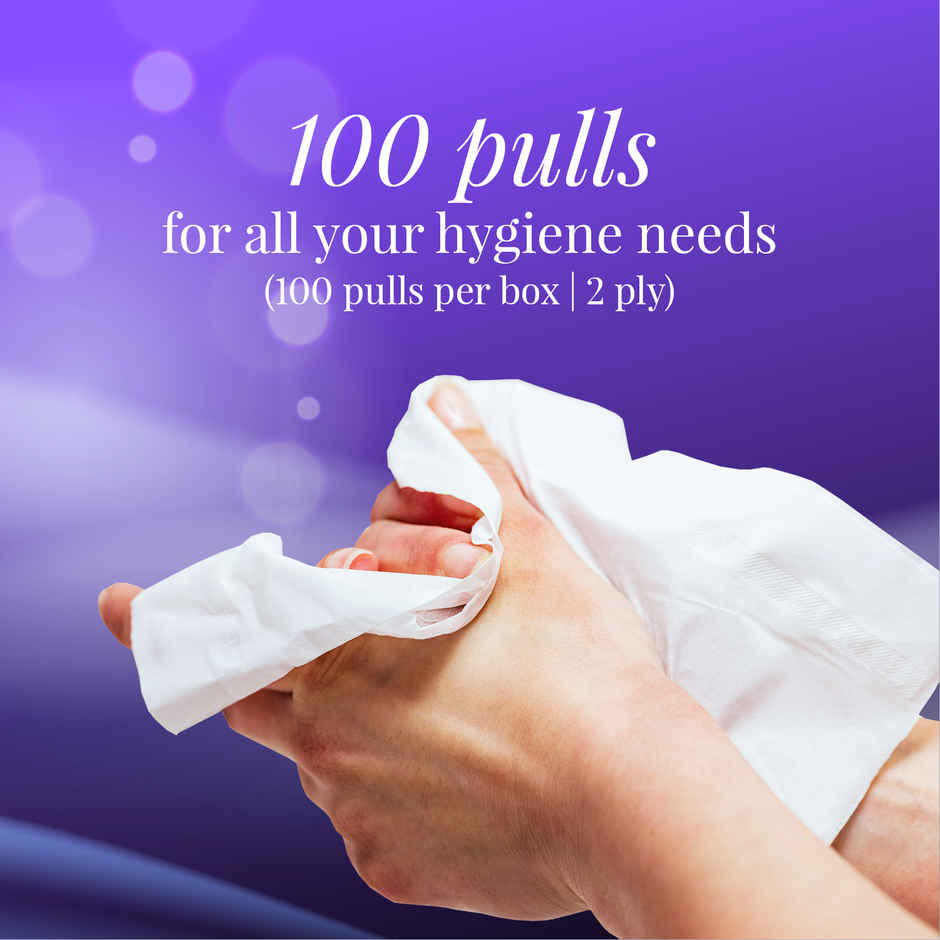 Origami 2 Ply Car Tissue Box, Fits Perfectly in Headrest | 100 Pulls