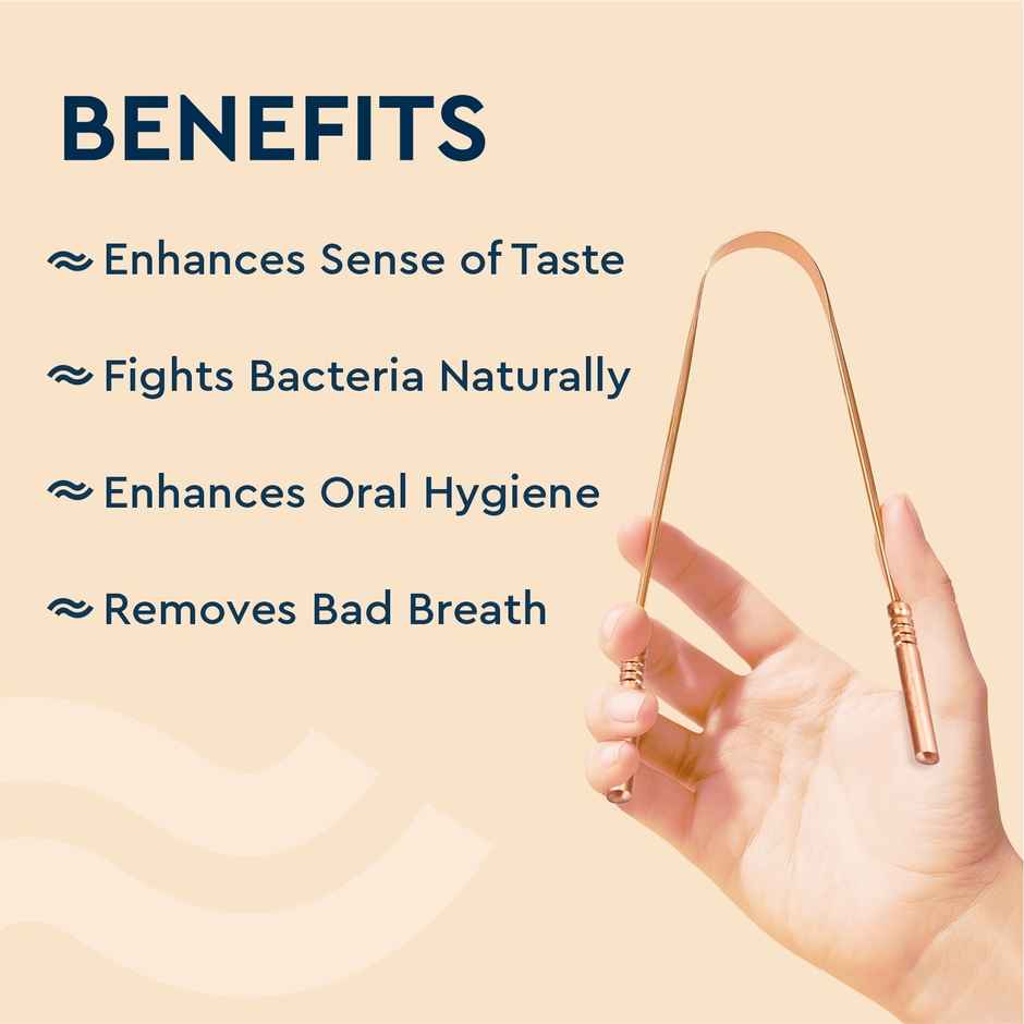 GUBB Copper Tongue Cleaner With Handle