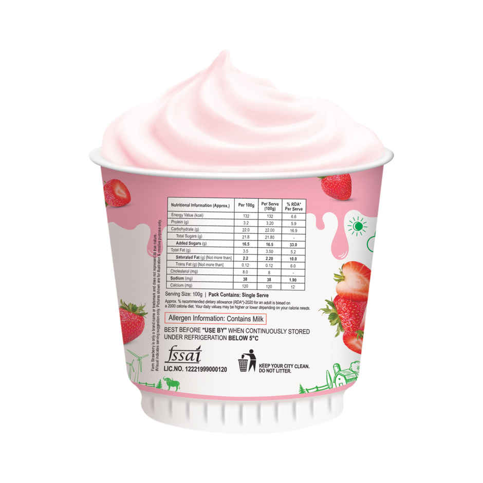 FruBon Farm Strawberry Flavoured Yogurt Combo