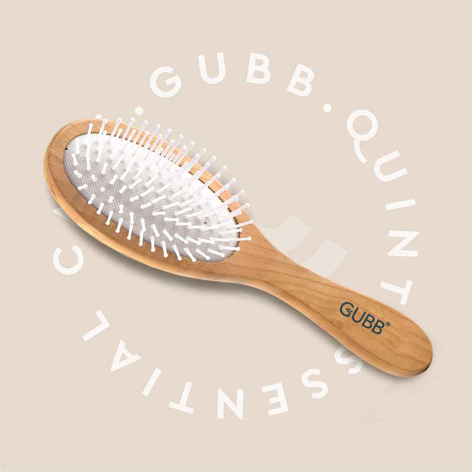 Gubb Oval Hair Brush | Wooden Hues