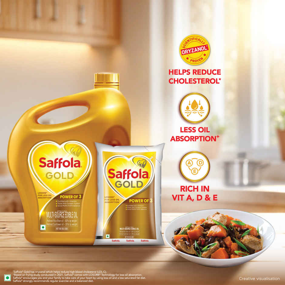 Saffola Gold Oil Power of 3