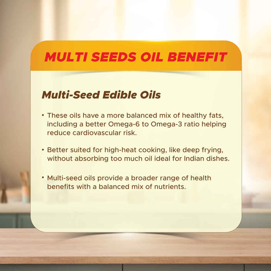 Saffola Total Refined Rice bran & Sunflower oil | Helps Manage Cholesterol | Heart Pro