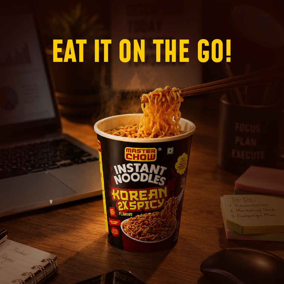 MasterChow Korean Instant Cup Noodles - Korean 2X Spicy Flavour Veg