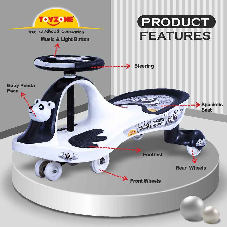 Toyzone Baby Panda Magic Car