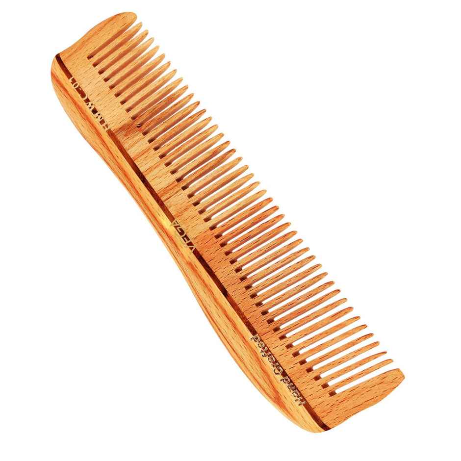 VEGA Natural Wooden Styling Hair Comb,Handmade,for Men and Women | HMWC-01