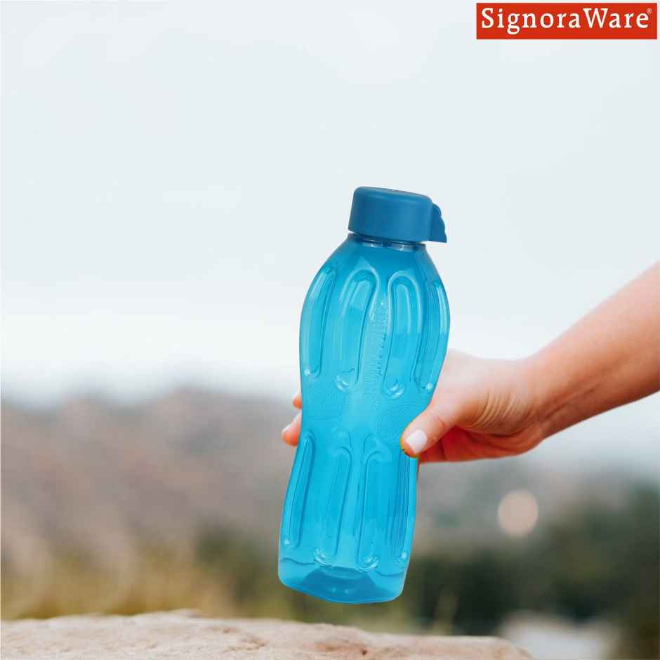 SignoraWare Aqua Fresh BPA Free Plastic Water Bottle 500 ml | Leakproof | Blue
