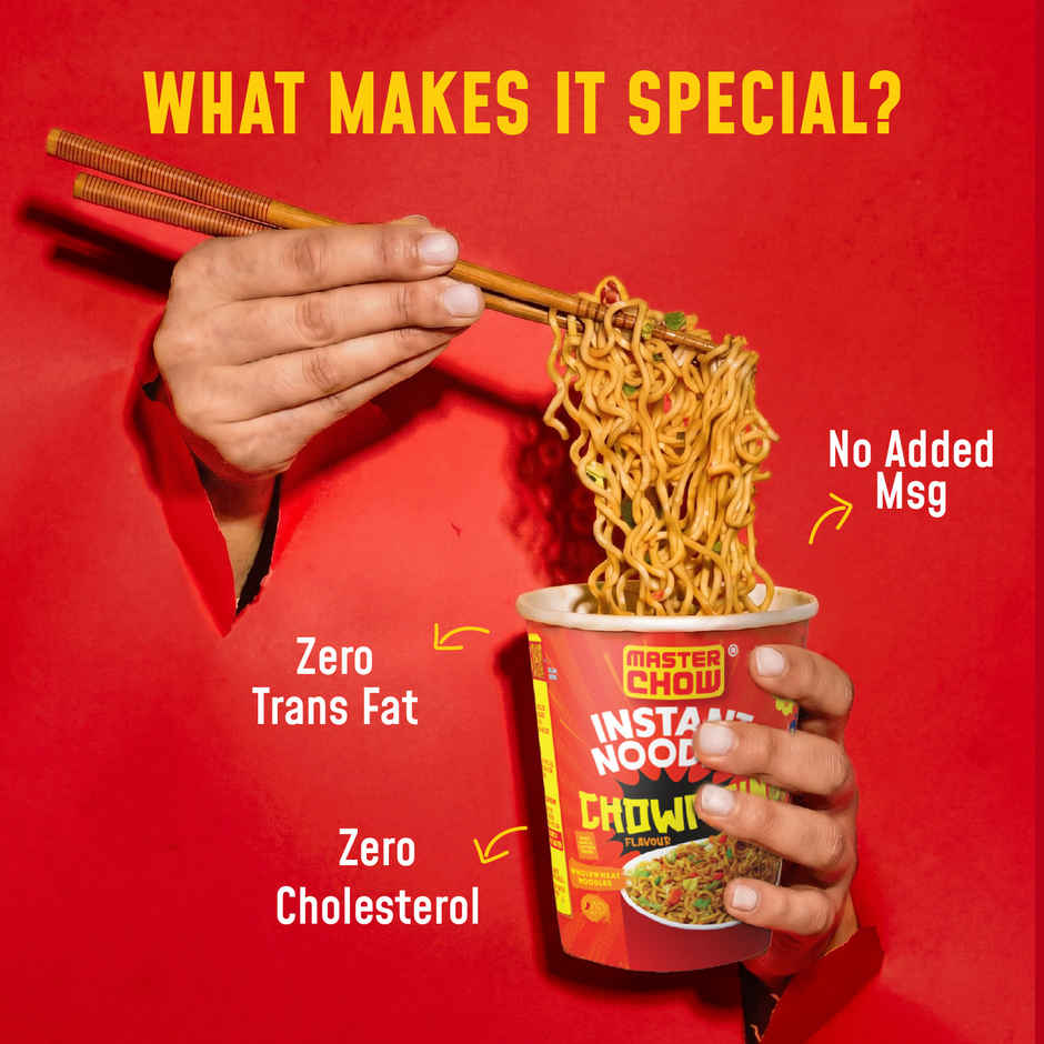 MasterChow Korean Instant Cup Noodles - Chowmein Flavour Veg