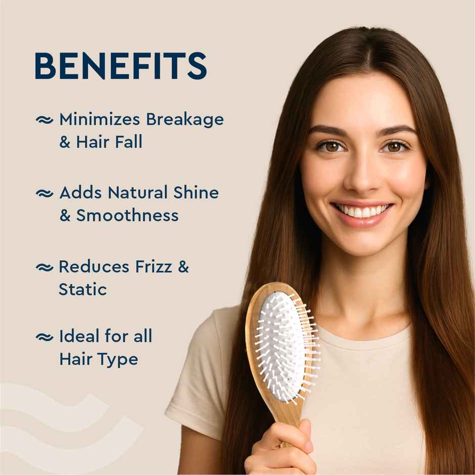Gubb Oval Hair Brush | Wooden Hues