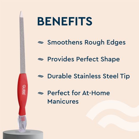 Gubb 2 In 1 Nail File & Cuticle Timmer - Assorted