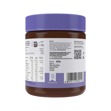 The Whole Truth Creamy Dark Chocolate Peanut Spread