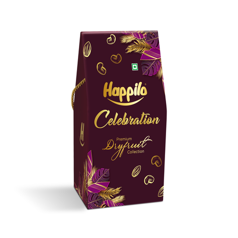 Happilo Celebration Premium Gift Box | Dry Fruit Dove Potli