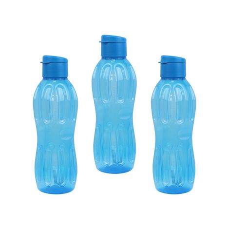 Flip Top Aqua Fresh Bottle 1 Ltr Blue