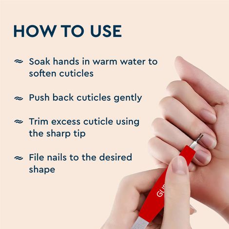 Gubb 2 In 1 Nail File & Cuticle Timmer - Assorted