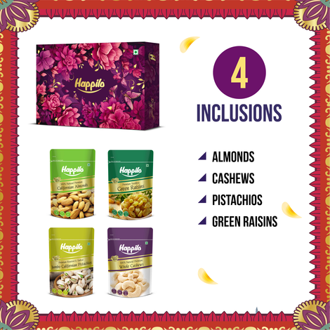 Happilo Dry Fruit Celebrations Gift Box Zefa