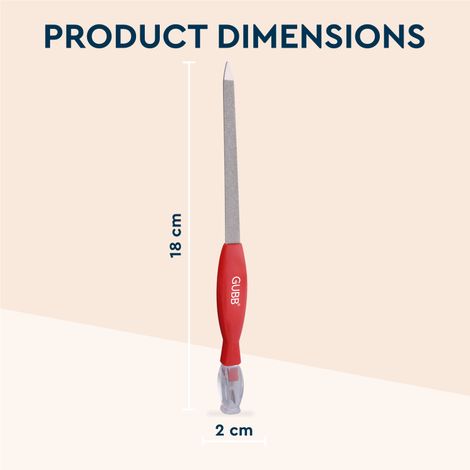 Gubb 2 In 1 Nail File & Cuticle Timmer - Assorted