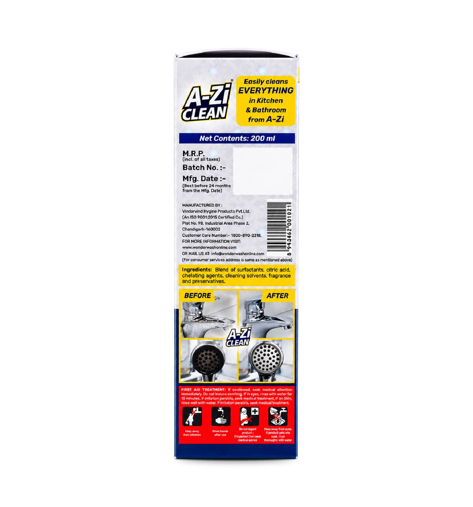 A-Zi Tap Cleaner | All-Purpose Bathroom And Kitchen Cleaner Spray