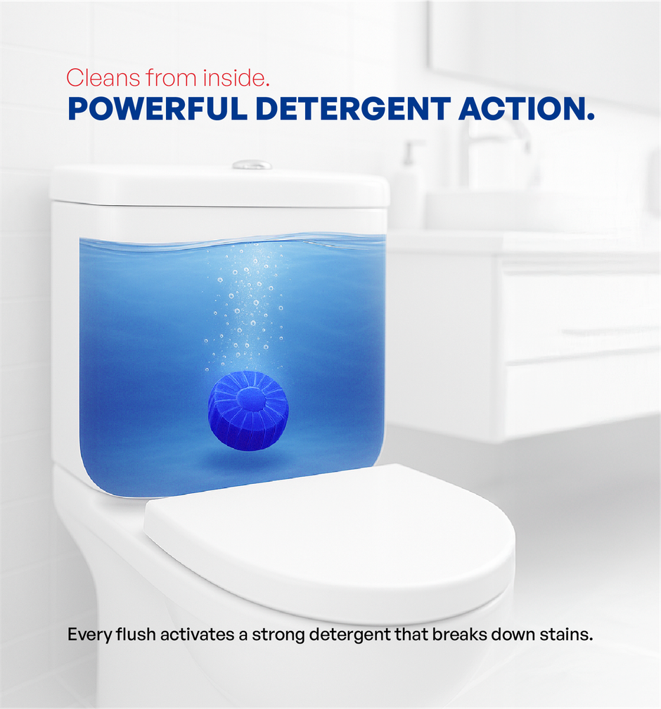 Varklin Toilet Blocks | Pack Of 6 | Toilet Flush Cleaner Balls
