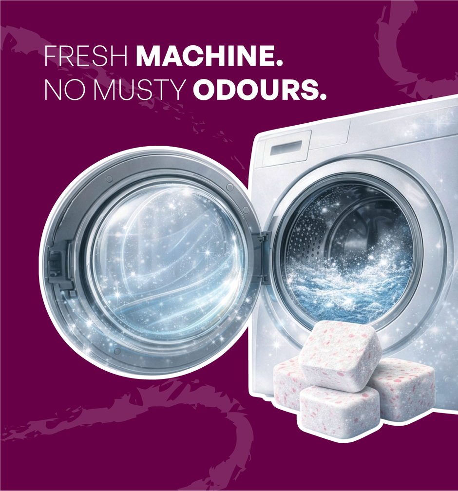 Lemiwash Washing Machine Cleaner 10 Tablets | Eliminates Odor | For Front And Top Loading