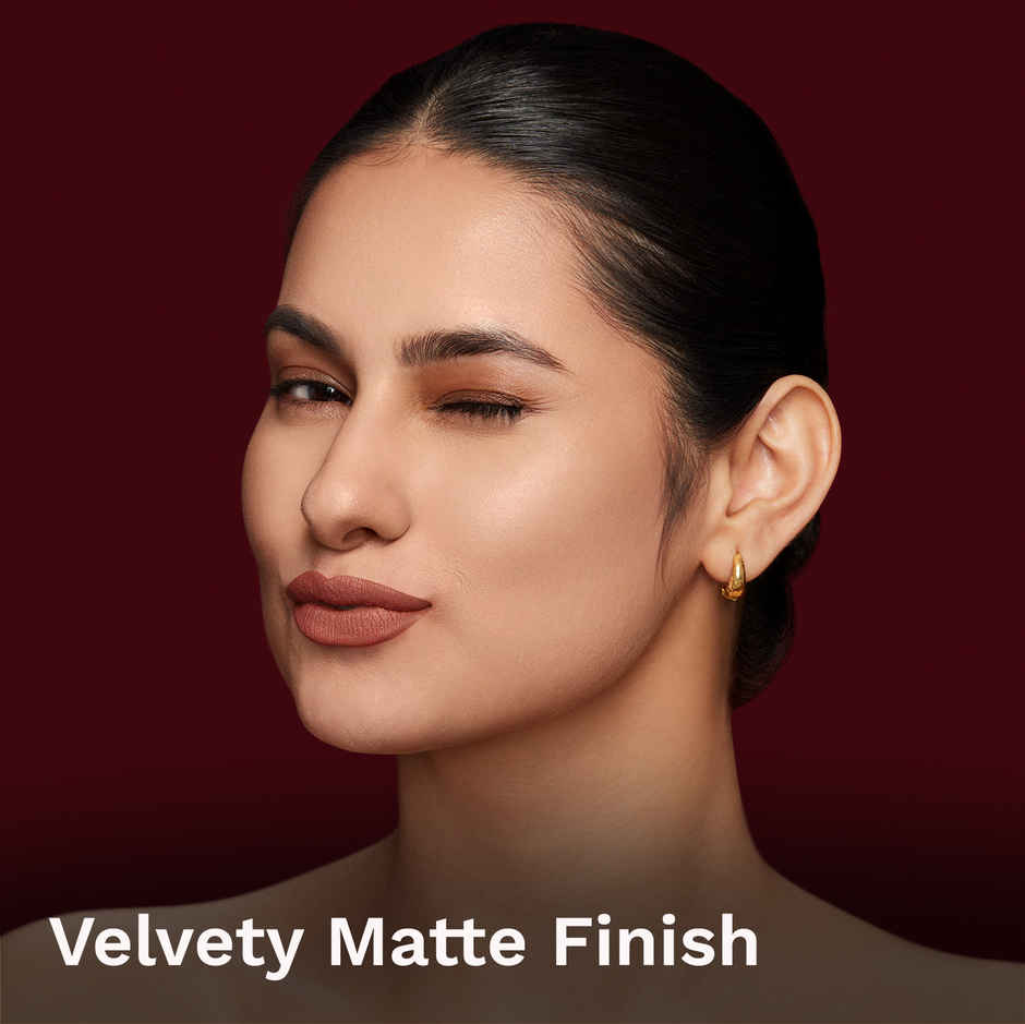 Pilgrim Matte Bullet Lipstick Intense Colour Transferproof Smudgeproof | Mocha Bliss 04