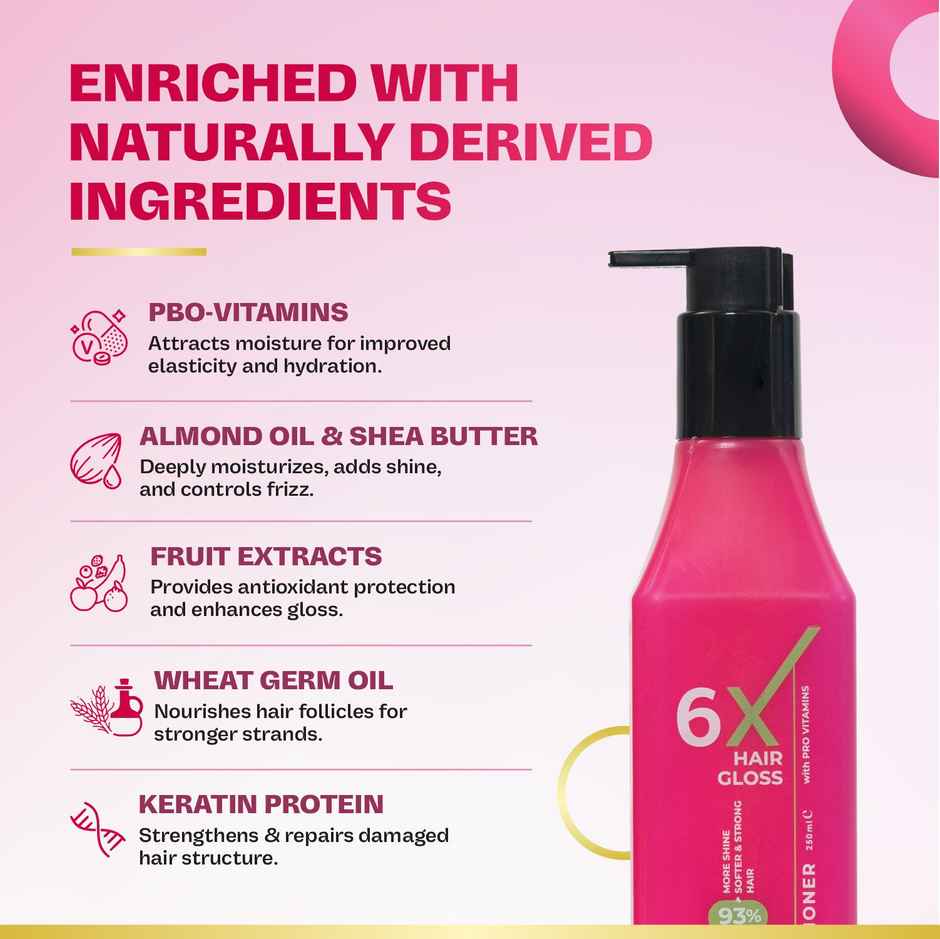 KT Professional 6X Hair Gloss Conditioner Pro-Vitamin Enriched