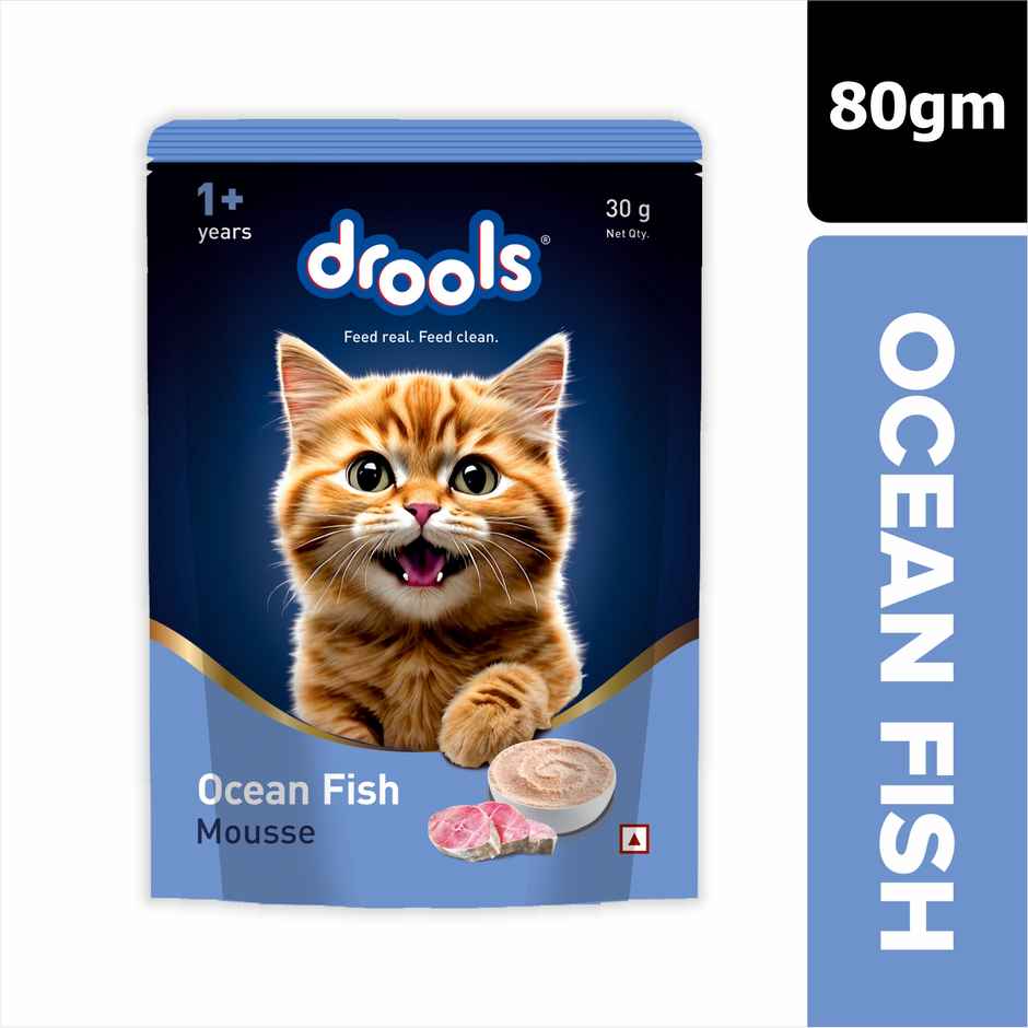 Drools Ocean Fish Mousse Adult Cat Wet Food 80gm