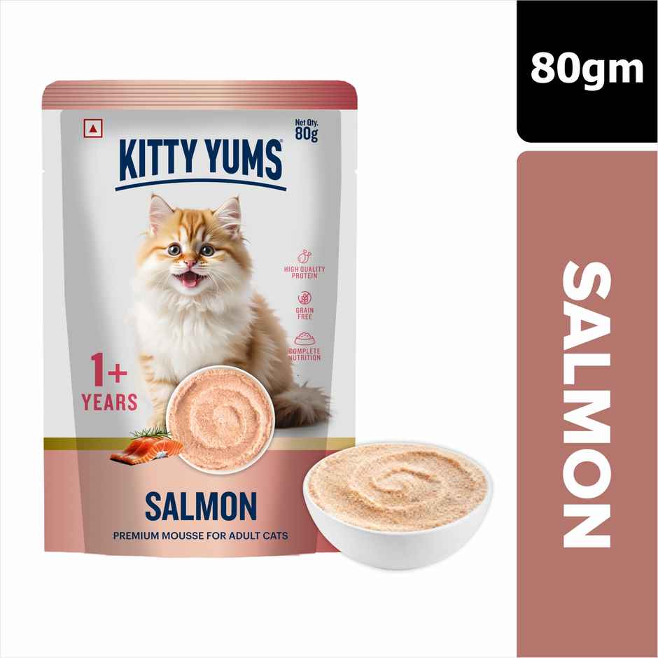 Kitty Yums Salmon Mousse Adult Cat Wet Food