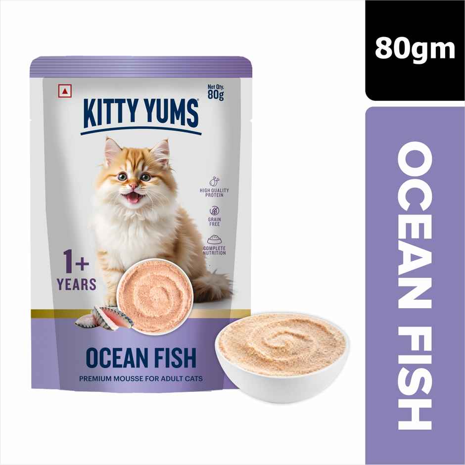 Kitty Yums Ocean Fish Mousse Adult Cat Wet Food