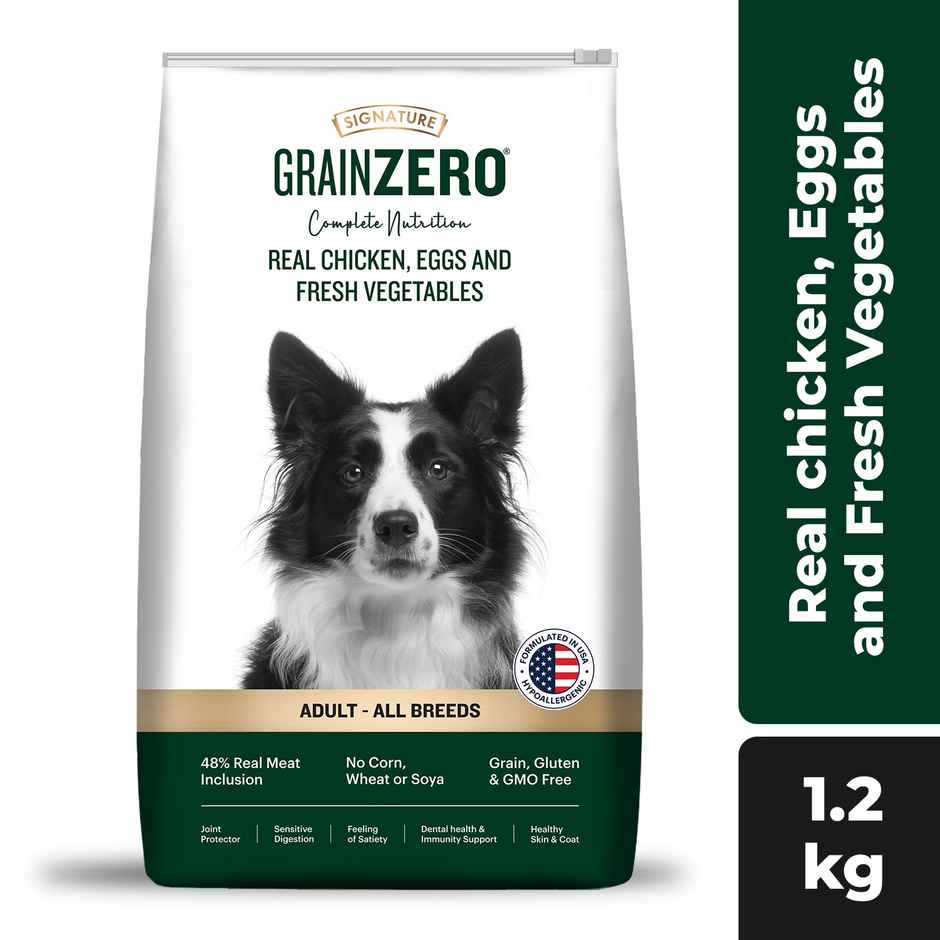 Signature Grain Zero Real Chicken, Egg And Vegetables Adult Dry Dog Food